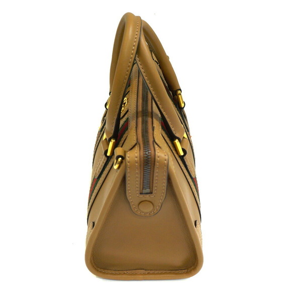 Gucci Web Stripe Shoulder Bag Sherry Line Brown Green Navy Blue Red - Picture 3 of 9